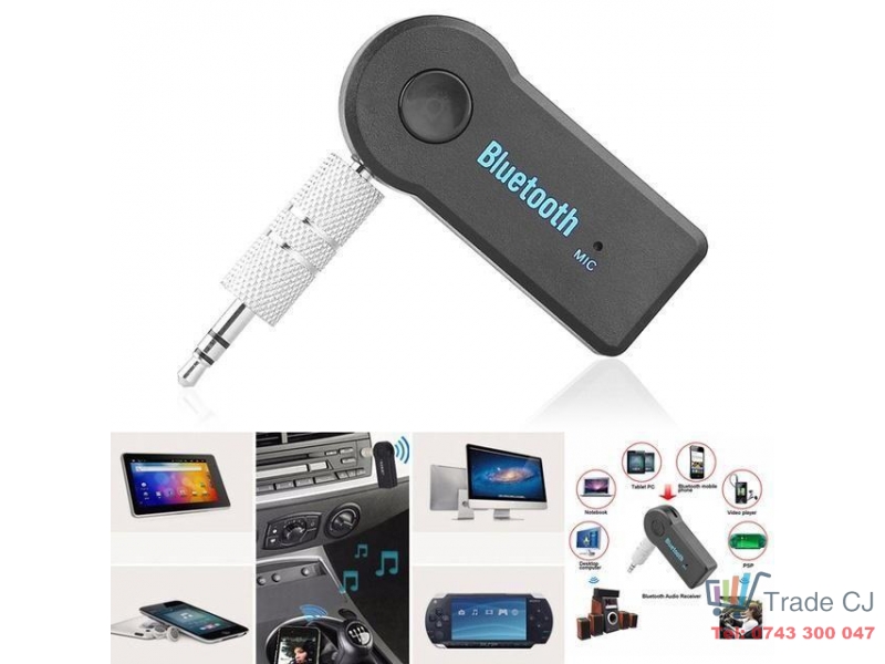 Adaptor 3,5mm audio universal Bluetooth pentru masina AUX Streaming A2DP pentru casti si difuzoare
