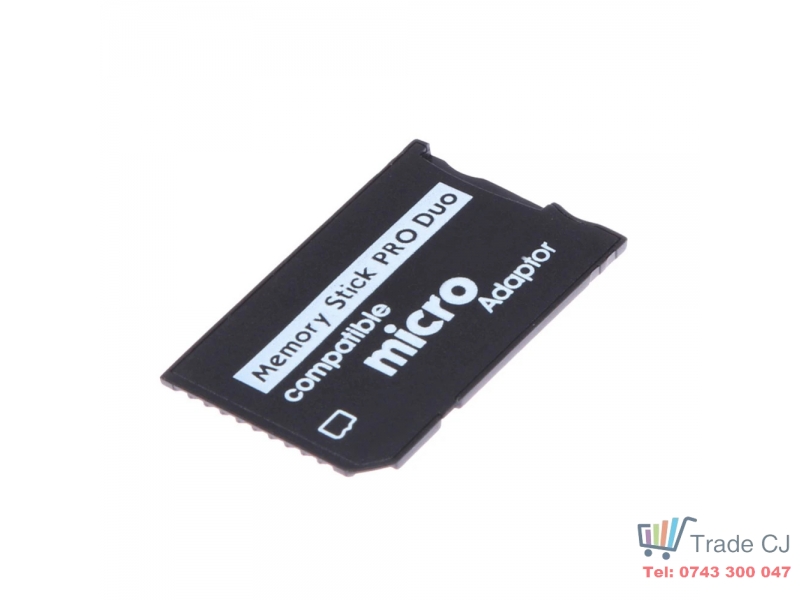 Adaptor card memorie Memory Stick Pro Duo la micro SD, Playstation PSP, camera foto Sony
