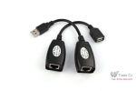 Adaptor extensie USB RJ45 45m cat 5 6