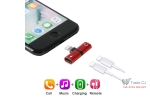 Adaptor Lightning 2 in 1 Apple Iphone pentru casti si incarcator