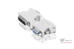Adaptor tata DVI-D 24+1 pini la VGA mama