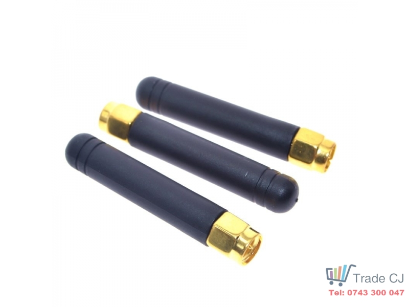Antena GSM / GPRS / AMPS / 3G 2dbi Quad - Band 850-1900 MHz Omnidirectional Conector SMA