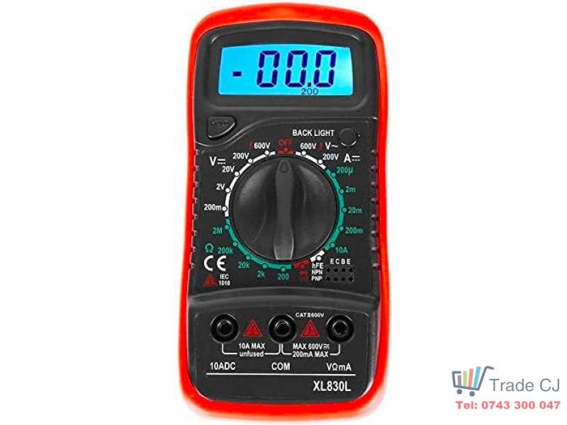 Aparat Masura Electric Multimetru Digital XL830L AVO Continuitate Buzer Backlight LED Albastru
