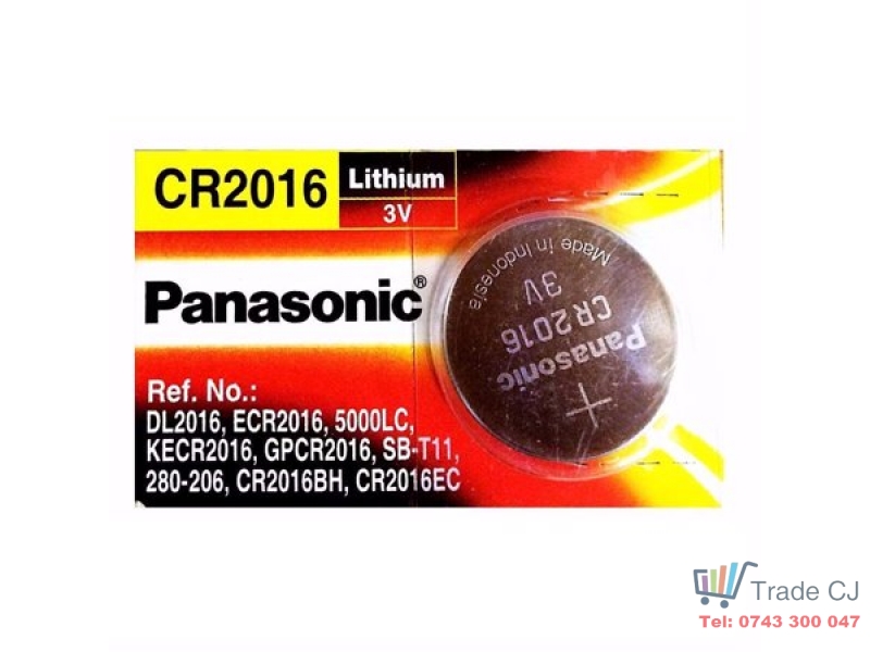 Baterie Lithium Panasonic marime CR2016, 3V