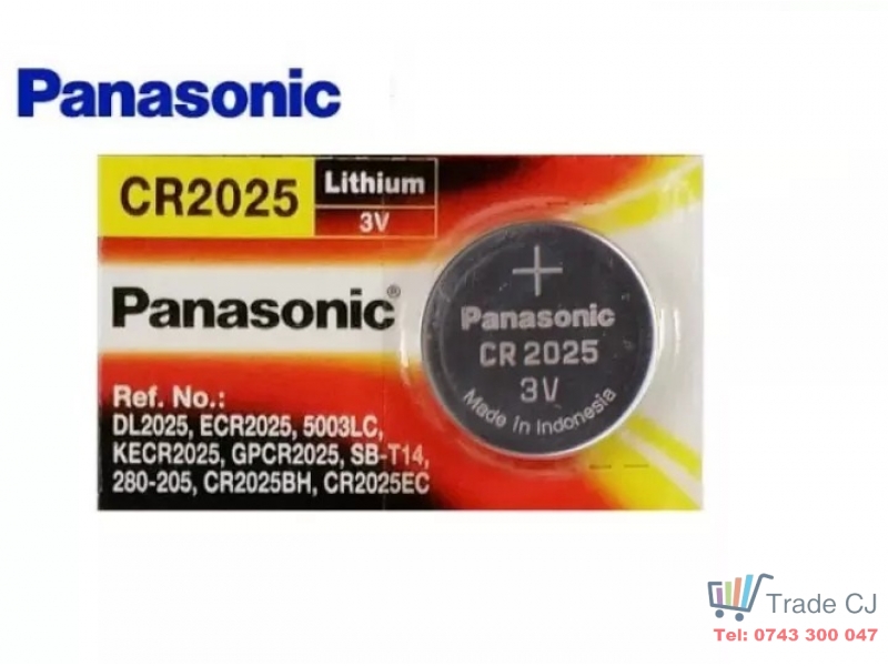 Baterie Lithium Panasonic marime CR2025, 3V