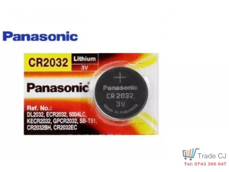 Baterie Lithium Panasonic marime CR2032, 3V