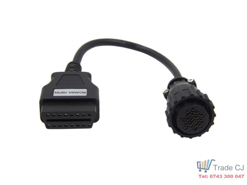 Cablu adaptor 16 pini la OBD2 pentru Scania camion tir