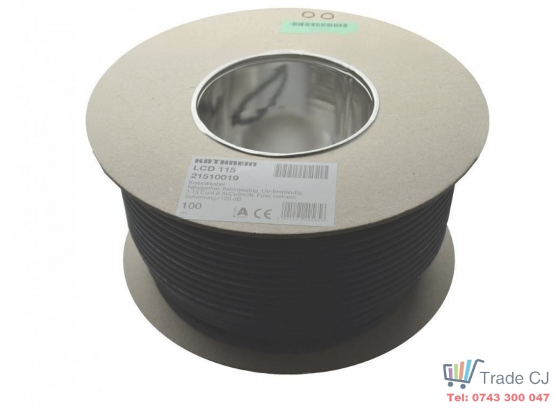 Coaxial Cable RG6 Kathrein 100m 120dB LCD 115 Class A +