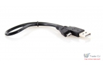 Cablu de date USB - Micro USB, 25cm, Negru