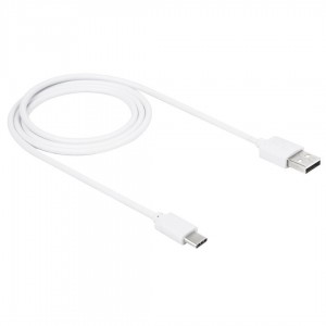 Cablu de date USB - USB-C 100cm Alb Fast Charge