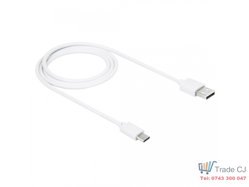 Cablu de date USB - USB-C 100cm Alb Fast Charge