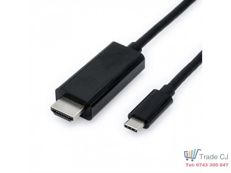Cablu USB-C HDMI, 4K UHD, 1.8 m, Negru