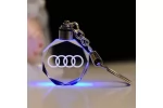 Cadoul perfect Breloc din sticlă cu 6 LED-uri Audi - Livrare Gratuita