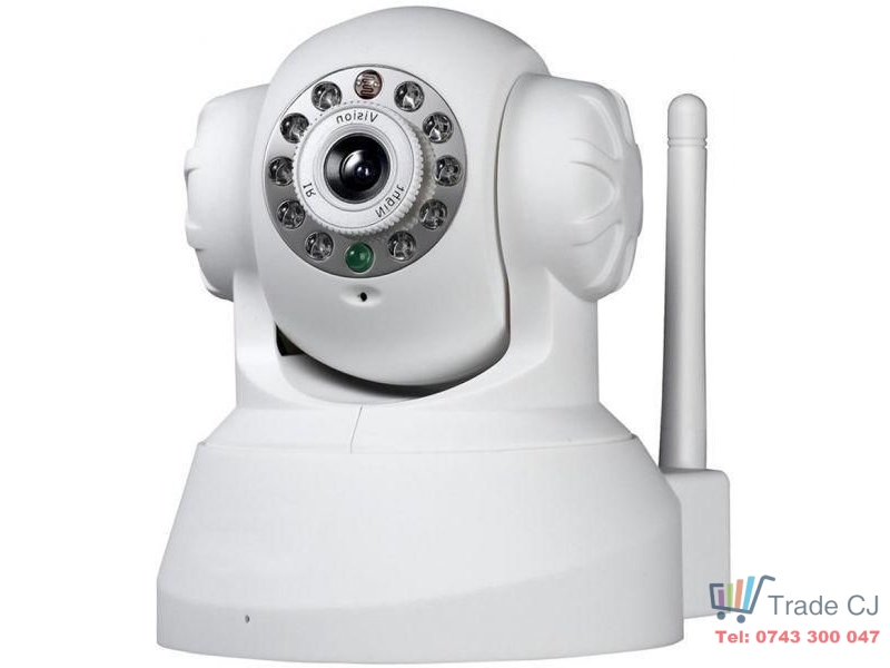 Camera ip WiFI pentru supraveghere HD 720P P2P Pan IR Cut H.264 Wireless Network