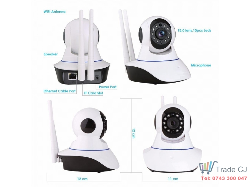 Camera ip wireless WIFI 720p wi-fi cctv supraveghere video P2P Night Vision Onvif