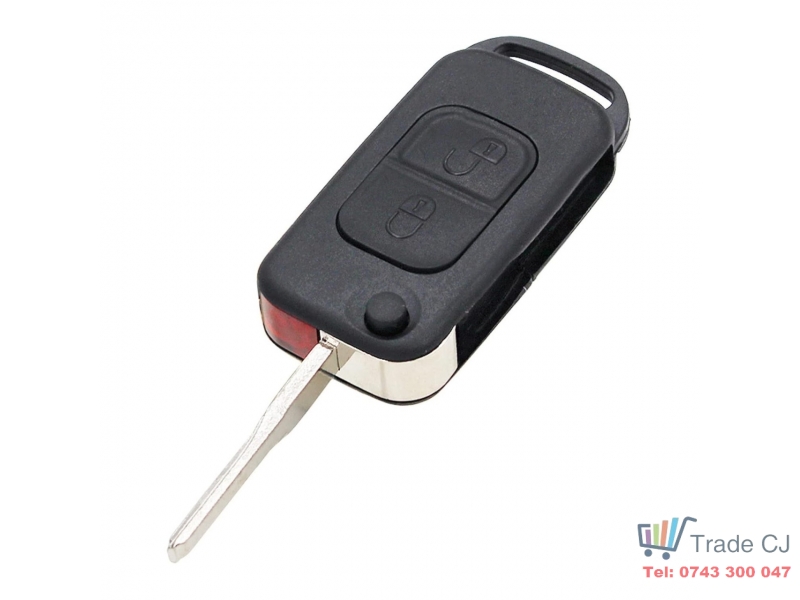Carcasa Cheie Auto Tip Briceag Mercedes-Benz W168, W124, W202, W210, W211, W203, C-Class, E-Class, S-Class, ML, SL 2 Butoane