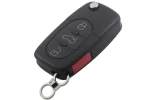 Flip Remote Car Key Shell Cover for Audi A4 A6 A8 TT Cabriolet Allroad 3 Buttons