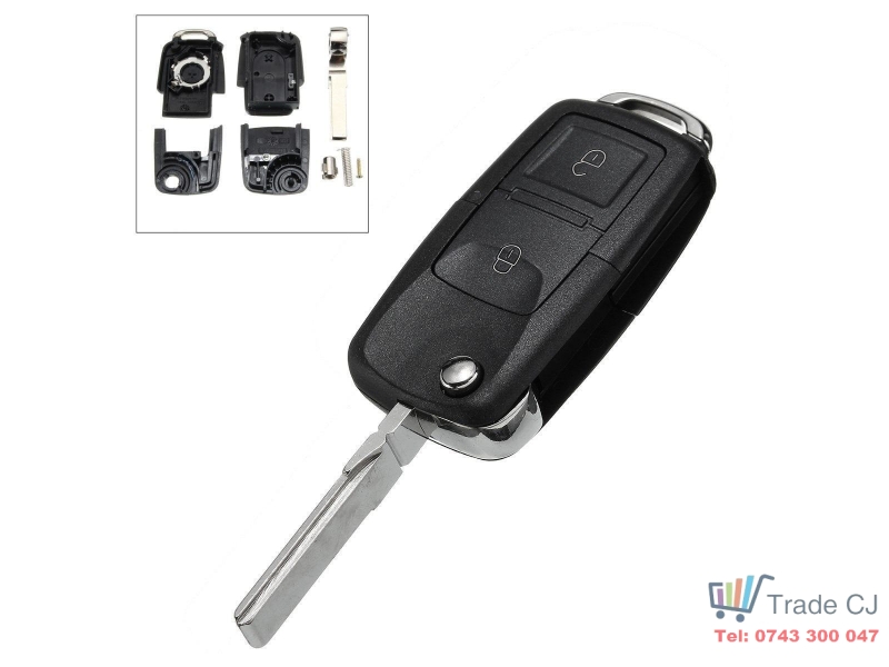 Carcasa Cheie Briceag Volkswagen Seat Skoda 2 Butoane