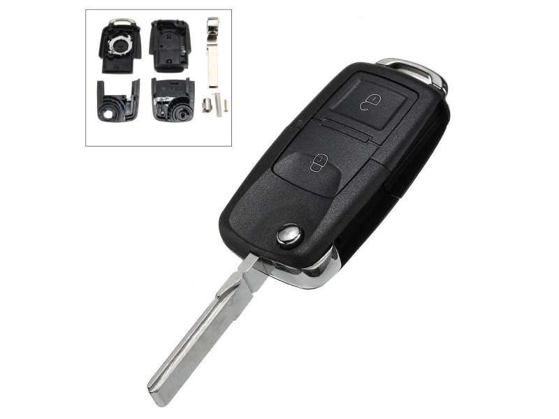 Carcasa Cheie Briceag Volkswagen Seat Skoda 2 Butoane