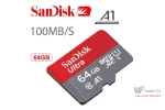 Card de memorie SanDisk Ultra micro sd 64GB 100mb/s flash clasa 10 A1 XC