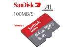 Card de memorie SanDisk Ultra micro sd 64GB 100mb/s flash clasa 10 A1 XC