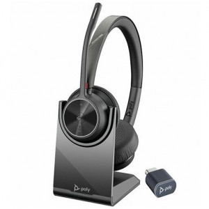 Casti Office Call Center Poly VOYAGER 4320 UC, V4320-M C USB-C, Charge stand inclus