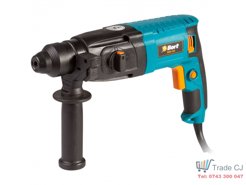 Ciocan rotopercutor + geanta transport cu accesorii 620W Bort BHD-720