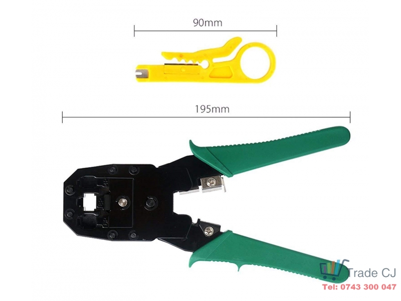 Cleste de sertizare modular 3 în 1, RJ45, RJ11 Cat5E and 6, LAN Cutter cu taietor de cablu