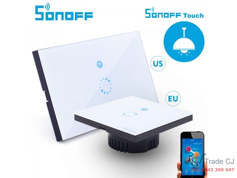 Comutator de perete WIFI Sonoff Touch
