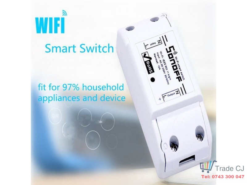 Comutator releu wireless Wifi Sonoff Universal Smart Home pentru automatizare 10A