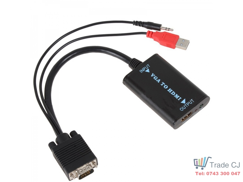 VGA converter to HDMI with audio USB VH01