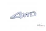 4WD Silver ABS Emblem for Trunk