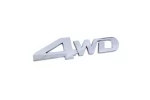 4WD Silver ABS Emblem for Trunk