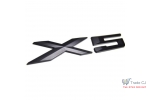 Emblema ABS Bmw X5 Negru Mat pentru portbagaj
