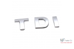 Emblema ABS TDI Argintiu Pentru Portbagaj