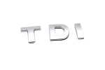 Emblema ABS TDI Argintiu Pentru Portbagaj