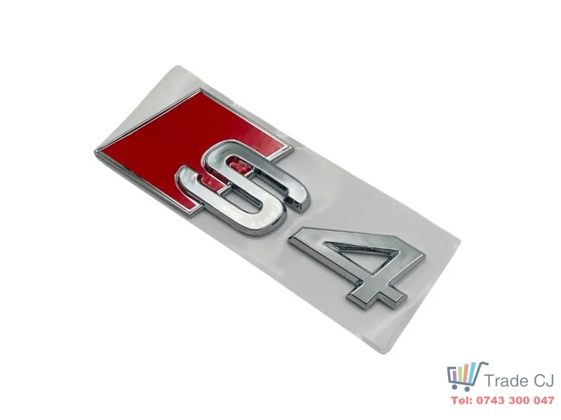 Emblema Audi S4 Crom pentru portbagaj sau aripa