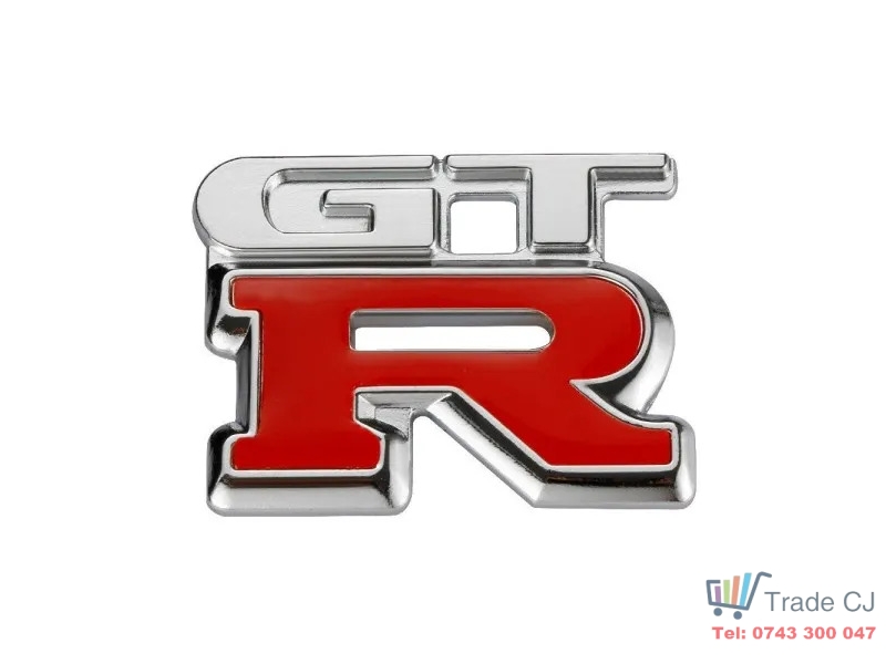 Emblema GTR Crom pentru portbagaj sau aripa