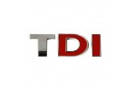 Emblema TDI Crom cu DI Rosu
