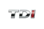 Emblema TDI Crom Cu I Rosu