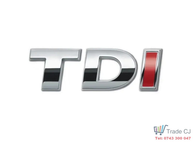 Emblema TDI Crom Cu I Rosu