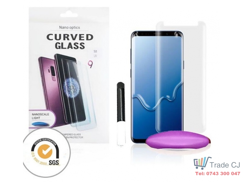 Folie sticla curbata UV Full Glue Transparenta pentru Samsung Galaxy Note 8