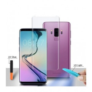 Folie sticla curbata UV Full Glue Transparenta pentru Samsung Galaxy S8 Plus