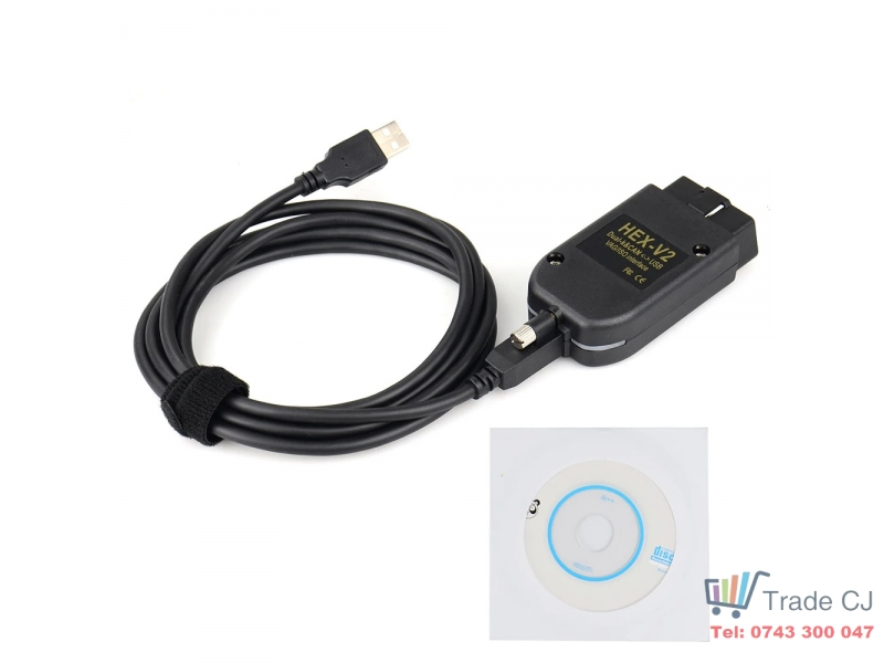 Interfata Diagnoza Tester Auto Hex V2, ARM STM32F429, VCDS 23.11 Engleza Romana