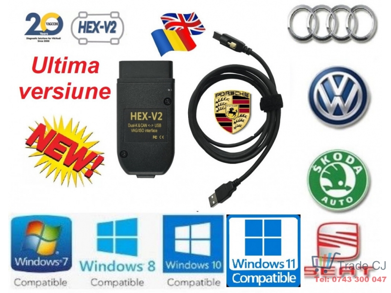 Interfata Diagnoza Tester Auto VCDS 23.3 Romana Engleza