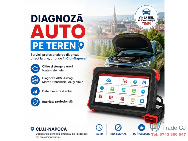 Kit pachet Diagnoza Auto Computerizata si Stergere Erori in Cluj-Napoca