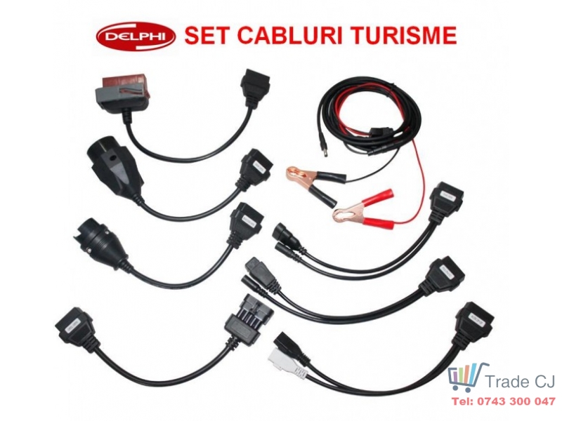 Kit set 8 pcs OBD2 Autocom Delphi adapter cables cars