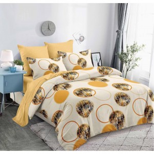 Lenjerie Pat Dublu Finet – 6 Piese, Cearceaf cu Elastic 230x250cm, Model Deluxe