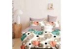 Lenjerie Pat Dublu Finet – 6 Piese, Cearceaf cu Elastic 230x250cm, Model Lino Cerc