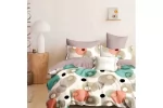 Double Bed Linen Set – 6 Pieces, Finet Fabric, Fitted Sheet 230x250cm, Lino Circle Design